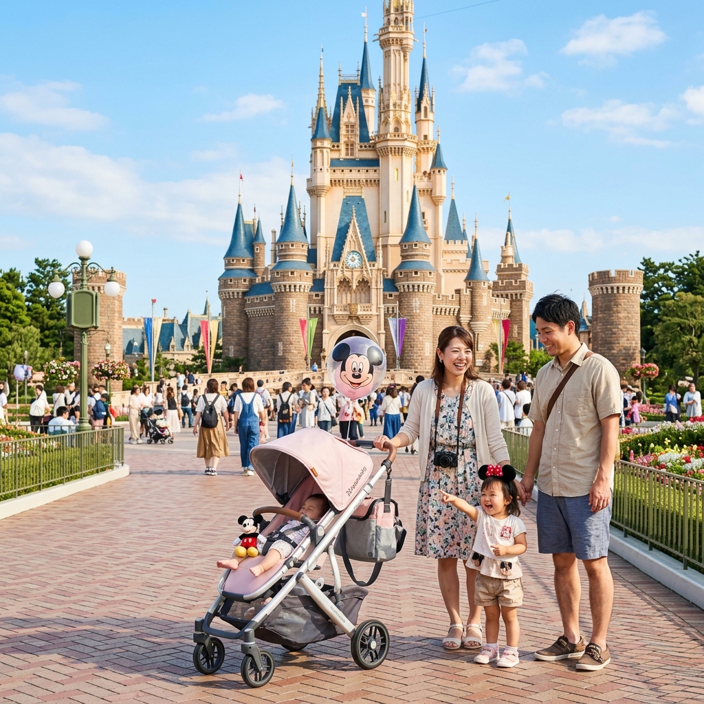 【2026最新】ディズニーでベビーカーは持参？レンタル？メリットとデメリットを徹底解説